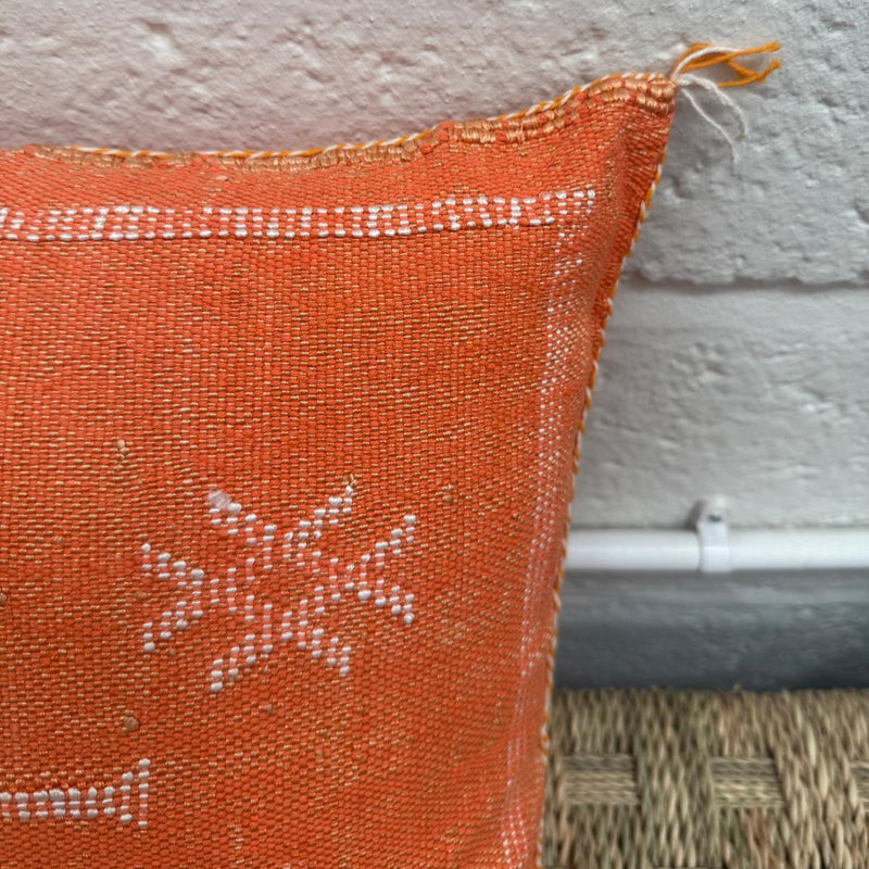 Moroccan Cactus Silk Cushion - CU-CS-059