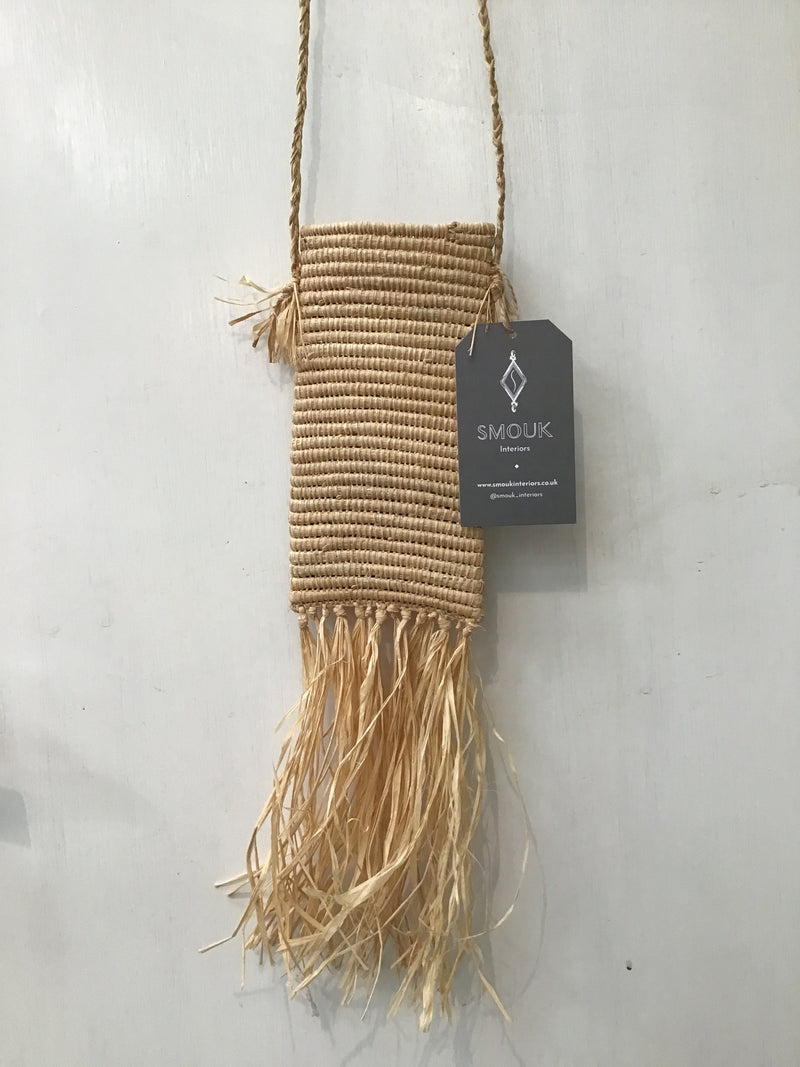 Hand Woven Raffia Pouch/Glasses Case HWBK022N