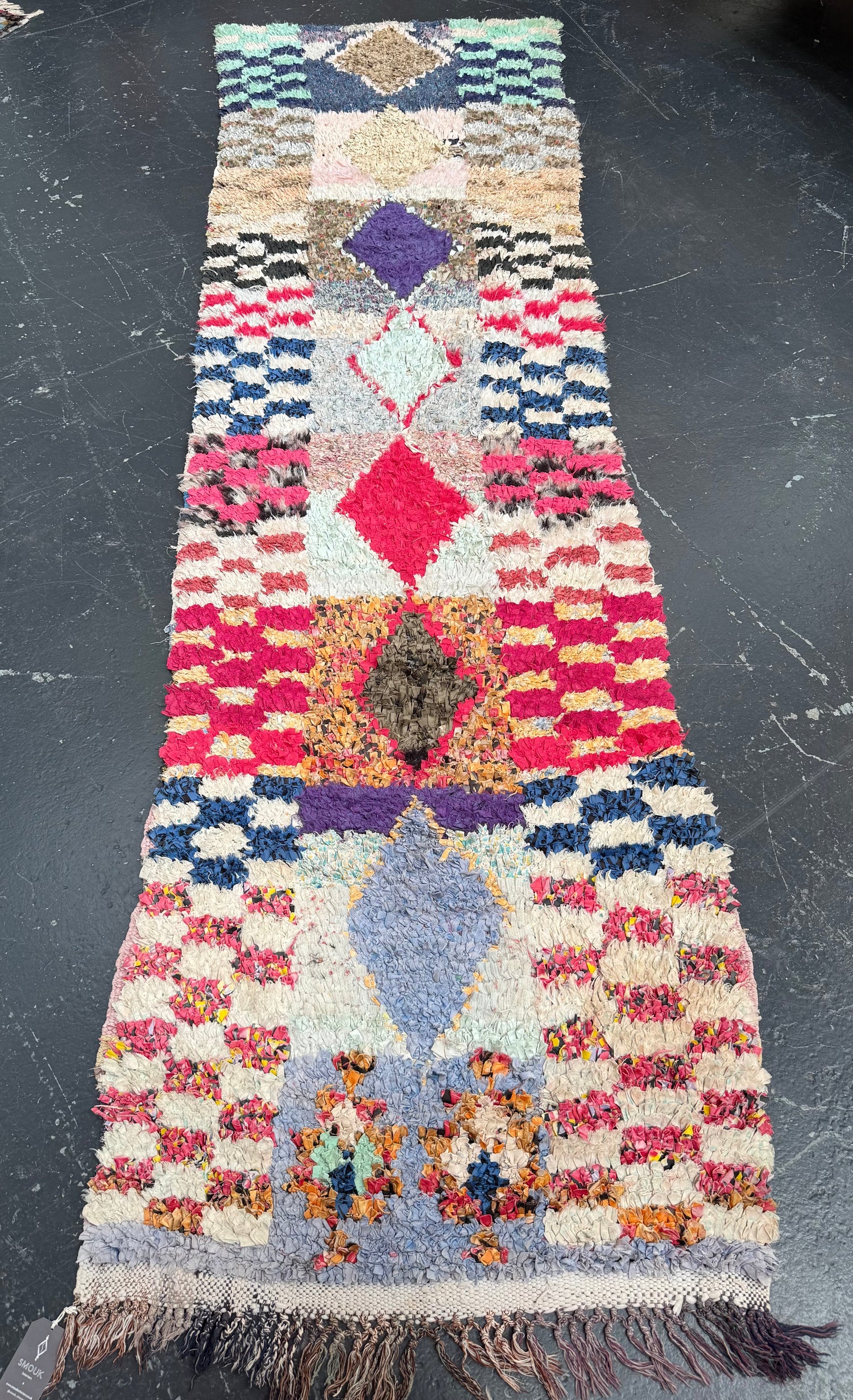 "Stepping stones to the stars" Boucherouite Runner RUBOU11