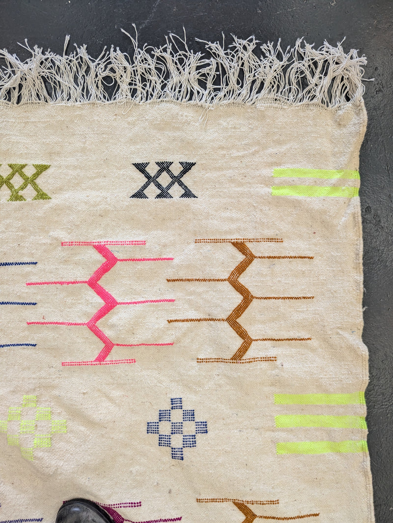 Whadzm ‘Rainbows’ flatweave kilim RUKM004