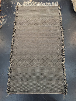 Double Reversible Contemporary Beni Ourain Kilim RUKM012