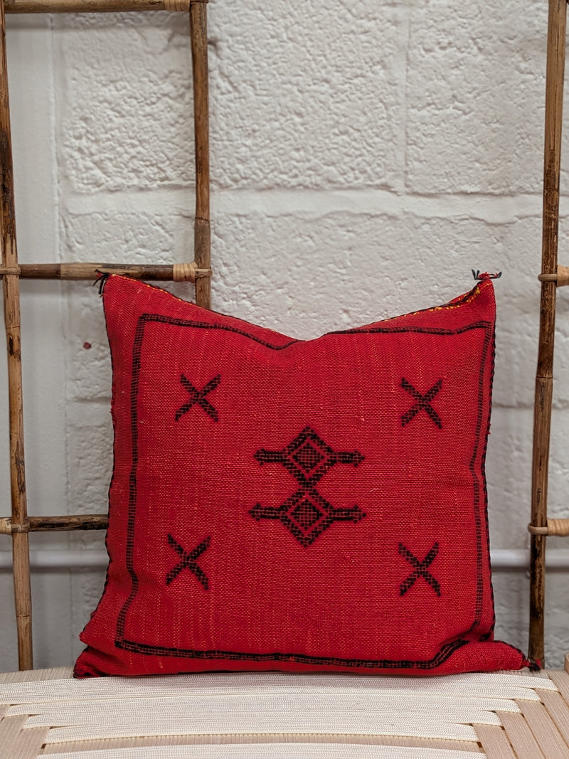 Moroccan Cactus Silk Cushion - CU-CS-019
