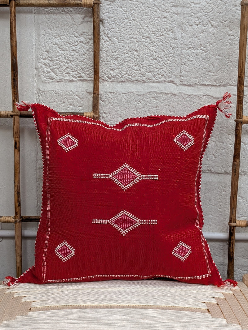 Moroccan Cactus Silk Cushion - CU-CS-020
