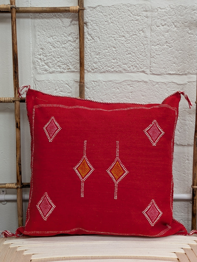 Moroccan Cactus Silk Cushion - CU-CS-021