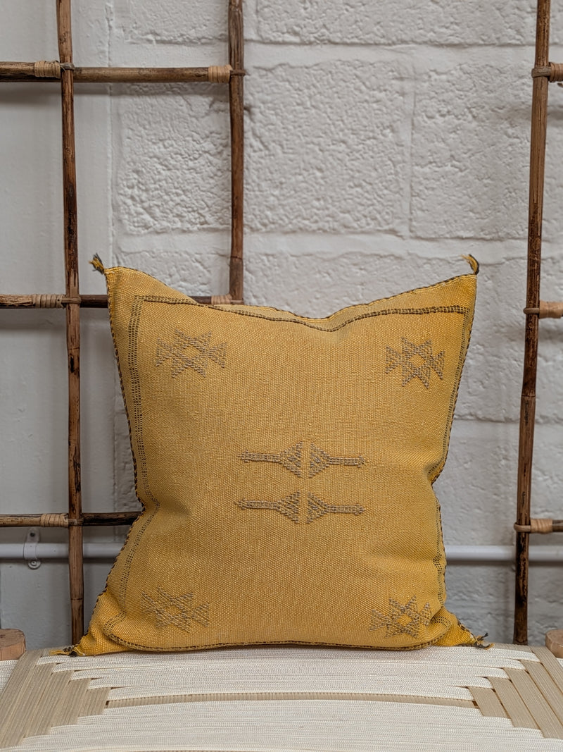 Moroccan Cactus Silk Cushion - CU-CS-023