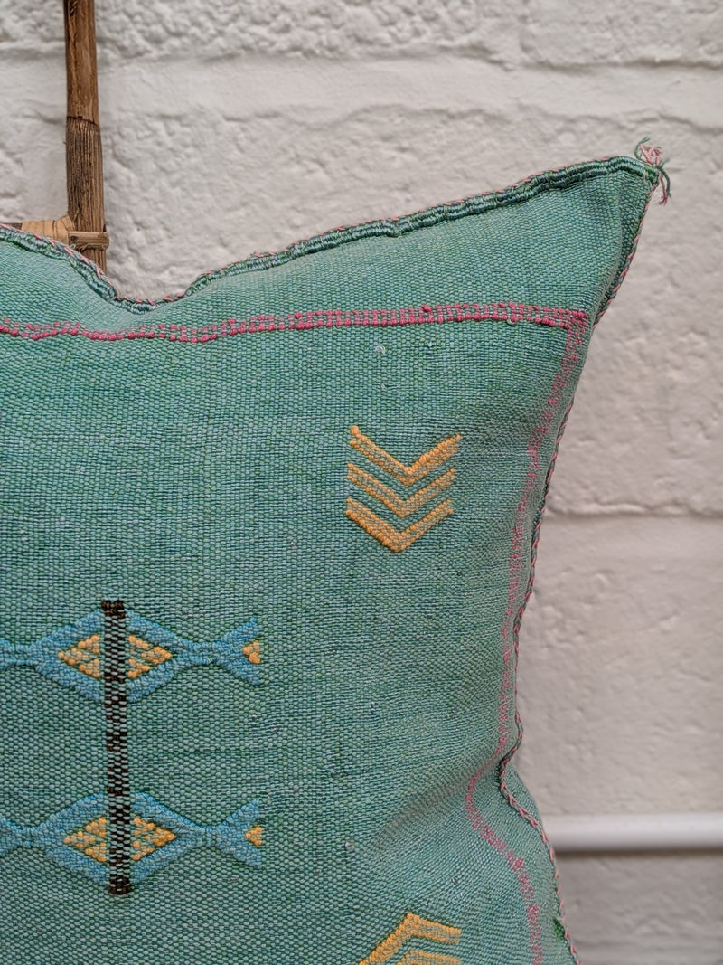 Moroccan Cactus Silk Cushion - CU-CS-024