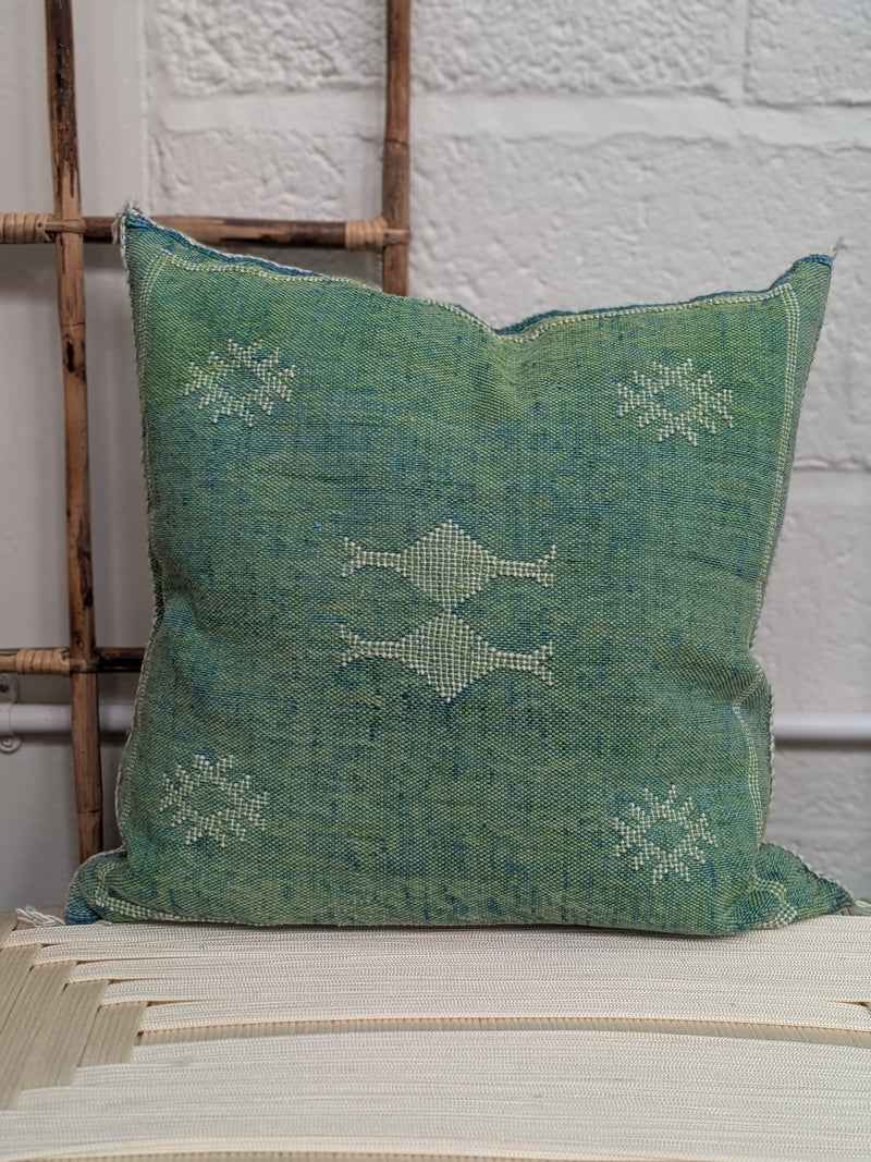 Moroccan Cactus Silk Cushion - CU-CS-025