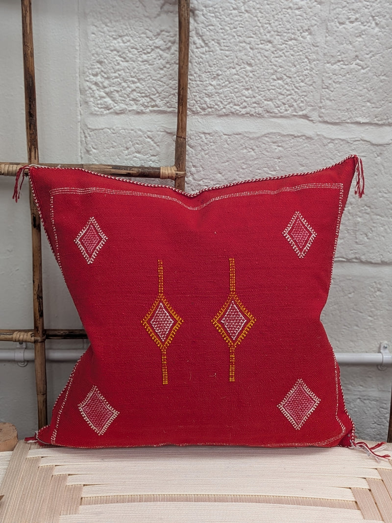 Moroccan Cactus Silk Cushion - CU-CS-030