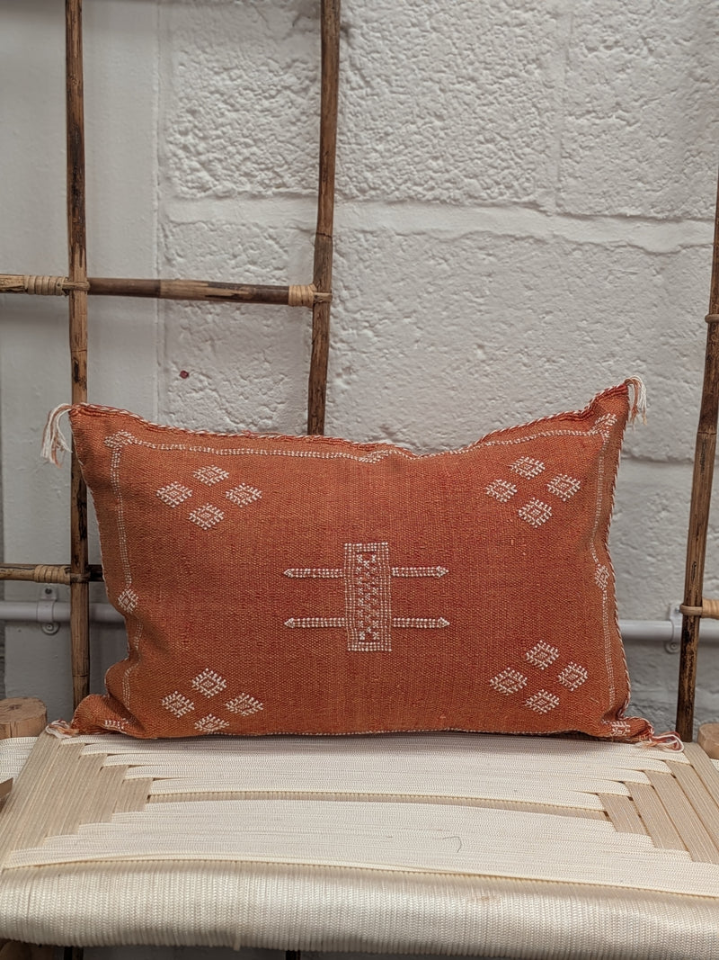 Moroccan Cactus Silk Cushion - CU-CS-032