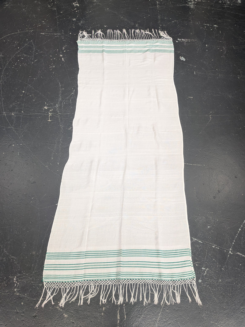 'Kaouki' Hammam Towel - Emerald Green stripe band 3 BLHT014