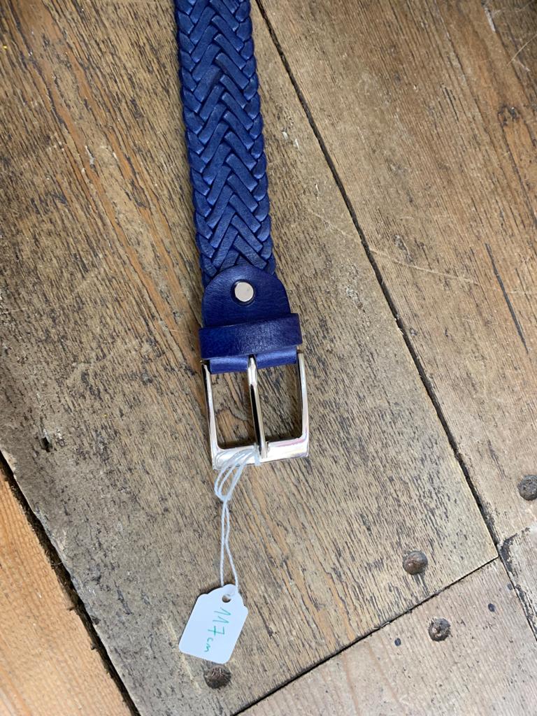 Navy Plaited Belt CLBT010