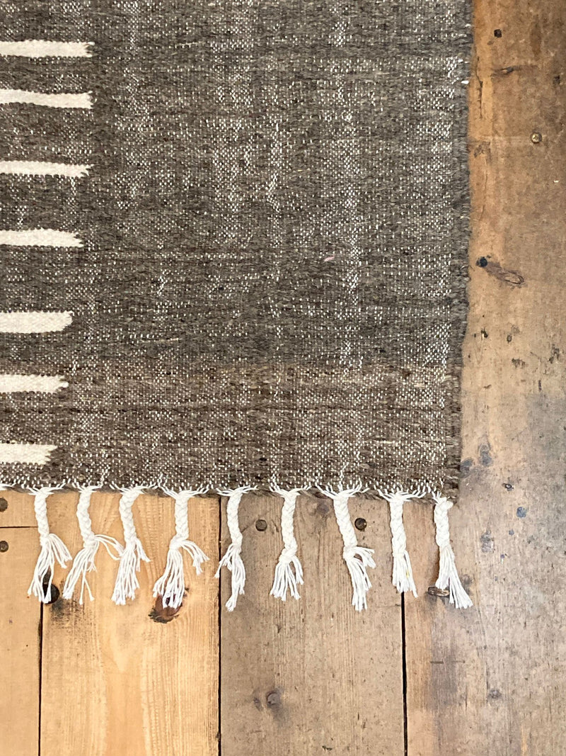 Vegetable Dye Flatweave Kilim - Kohl (large) RUKM007