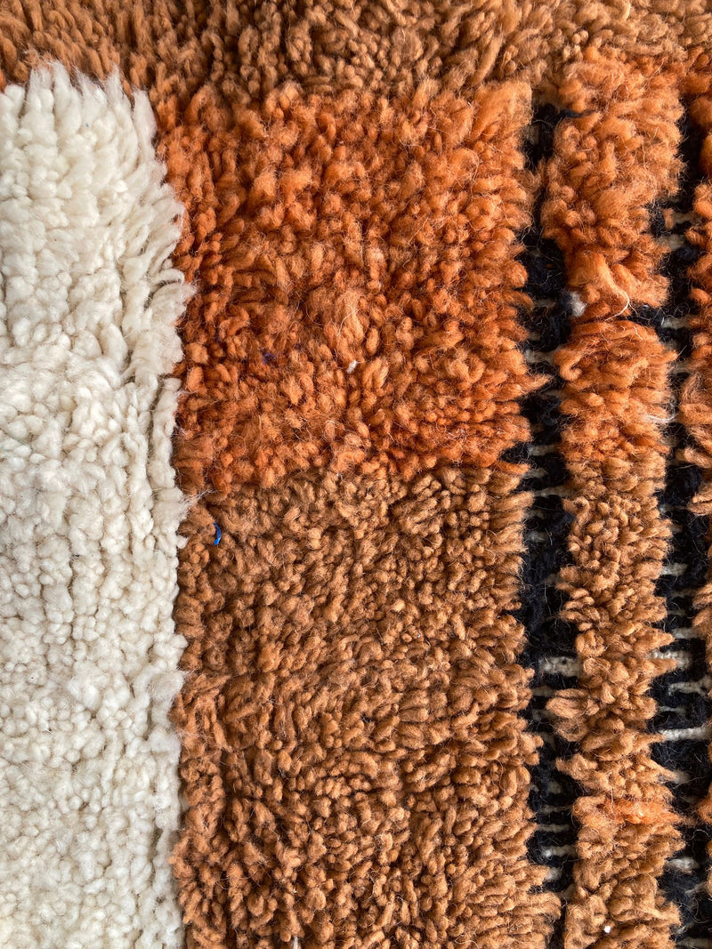 'Cinnamon Bun' Contemporary Beni Ourain Rug