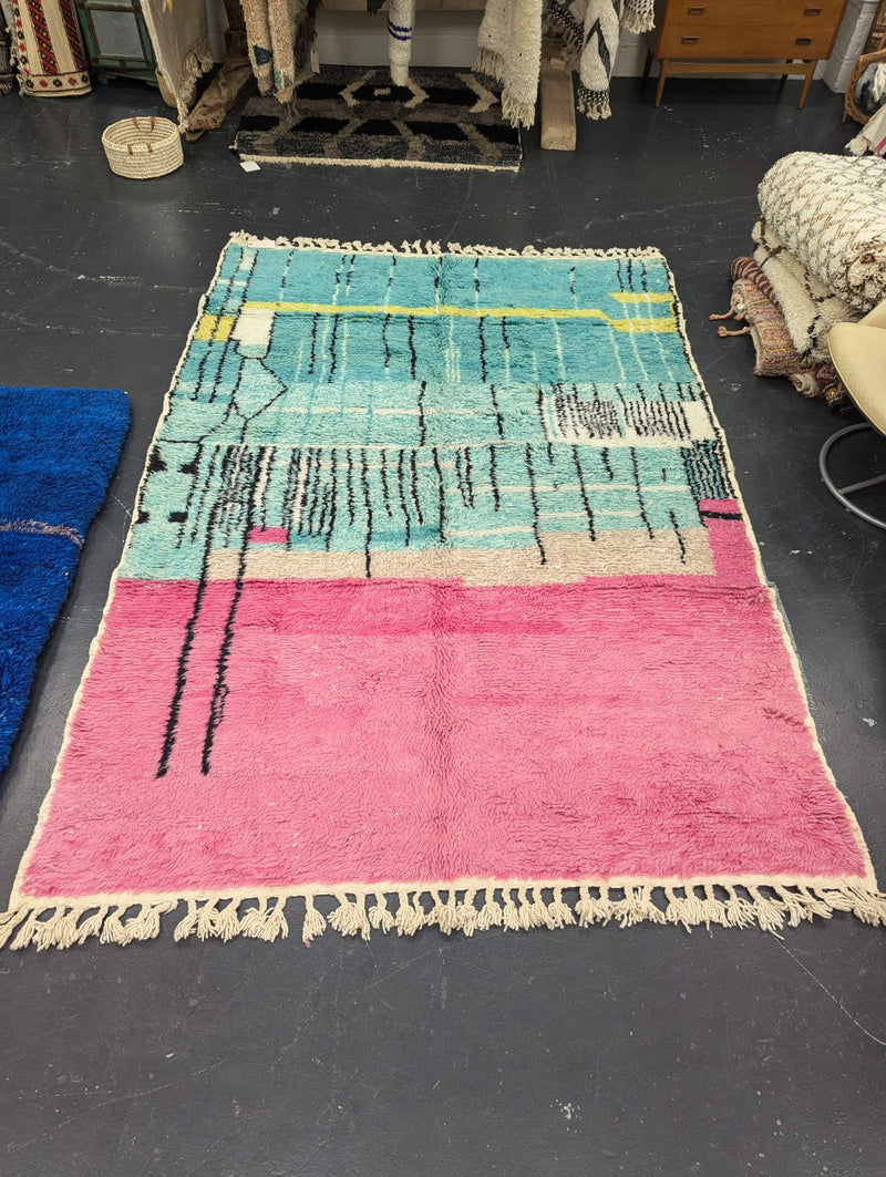 "Pop" Large Contemporary Beni Ourain Rug RUBO020