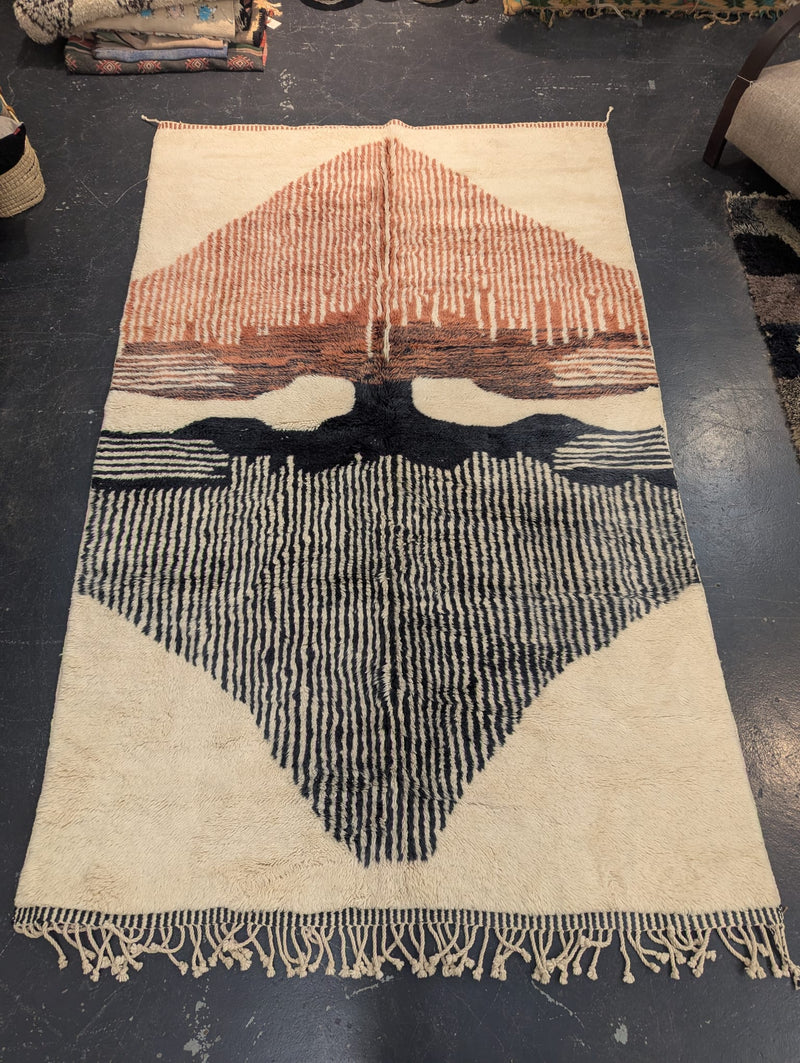 "I'm Mirroring You" Large Contemporary Beni Mrirt Rug RUBO026
