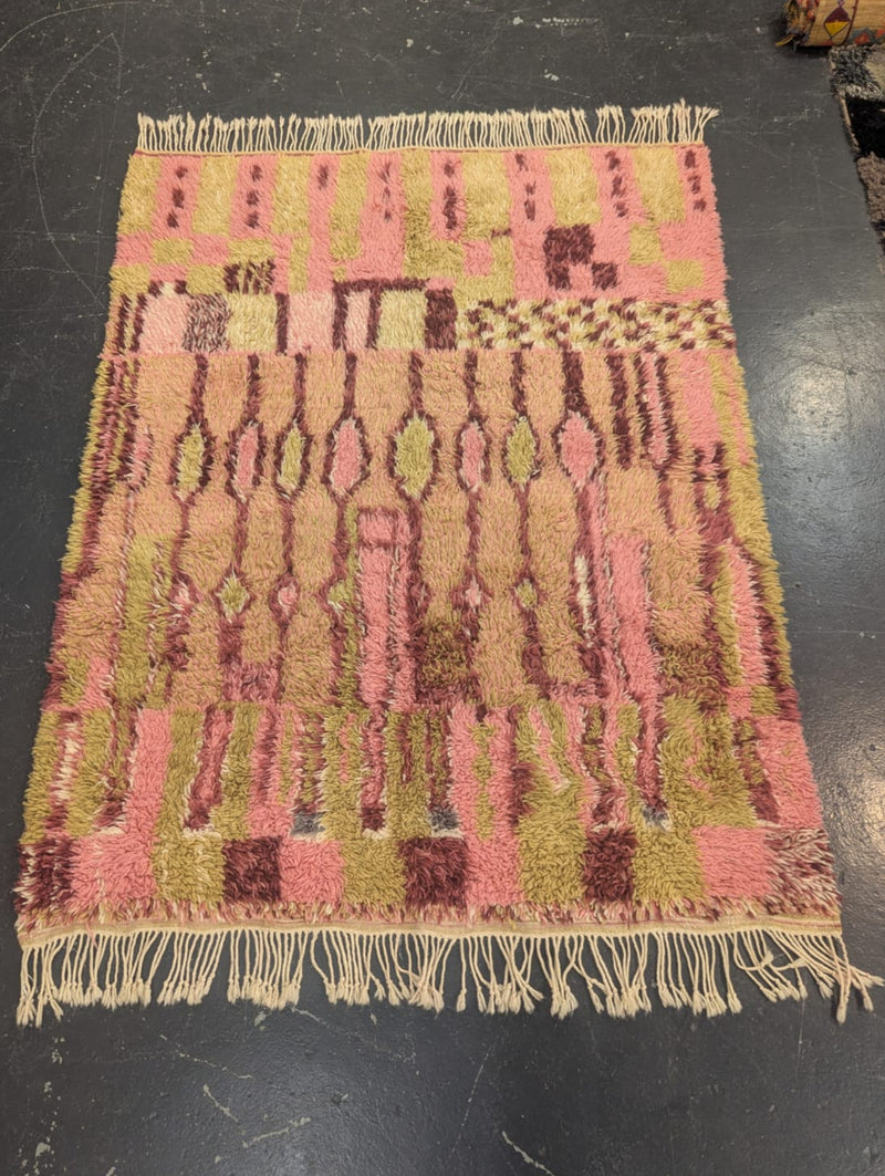 "Clashy" Contemporary Beni Ourain Rug RUBO027