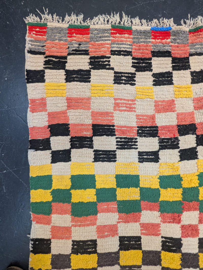 "Connect Four" Azilal Rug (Circa 1970's)