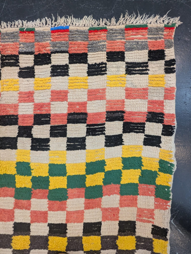 "Connect Four" Azilal Rug (Circa 1970's)