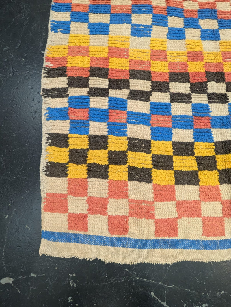 "Connect Four" Azilal Rug (Circa 1970's)
