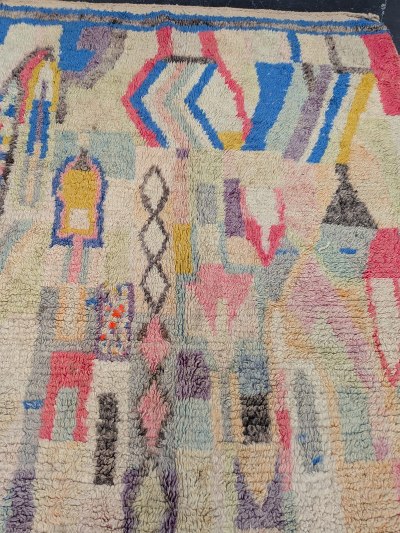 "Matisse" Preloved Beni Ourain Rug RUBO031