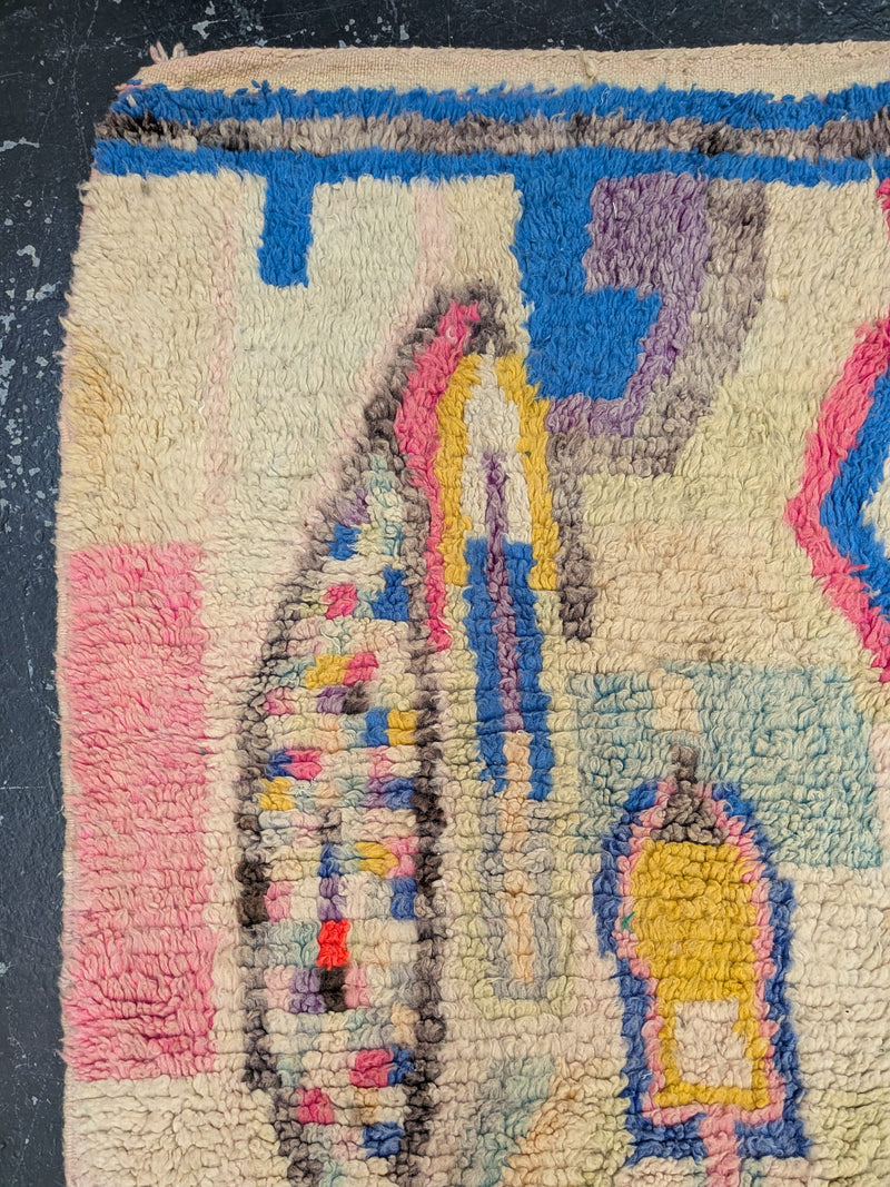 "Matisse" Preloved Beni Ourain Rug RUBO031
