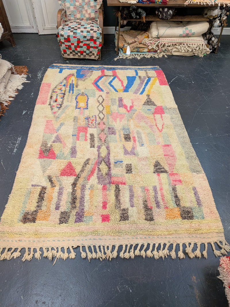 "Matisse" Preloved Beni Ourain Rug RUBO031