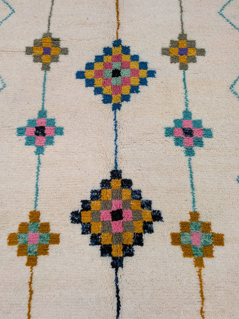 "Diamond Check" Contemporary Beni Ourain Rug - RU-BO-032