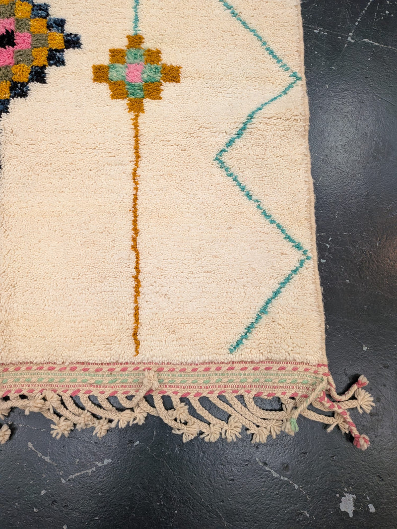"Diamond Check" Contemporary Beni Ourain Rug - RU-BO-032