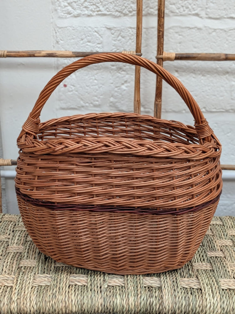 Hand woven wicker basket - HW-BK-021