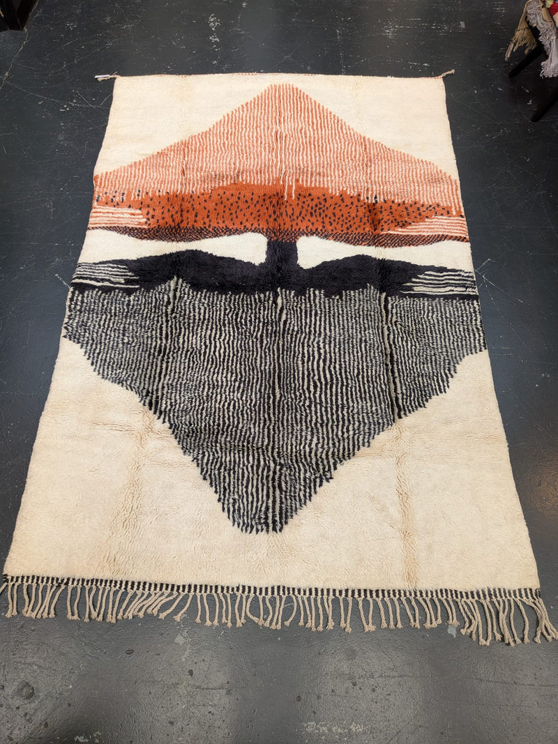 "I'm Mirroring You" Large Contemporary Beni Mrirt Rug - RU-BO-058