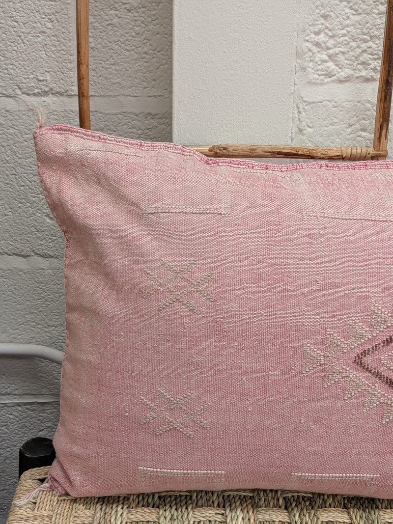 Large Moroccan Cactus Silk Cushion - CU-CS-067