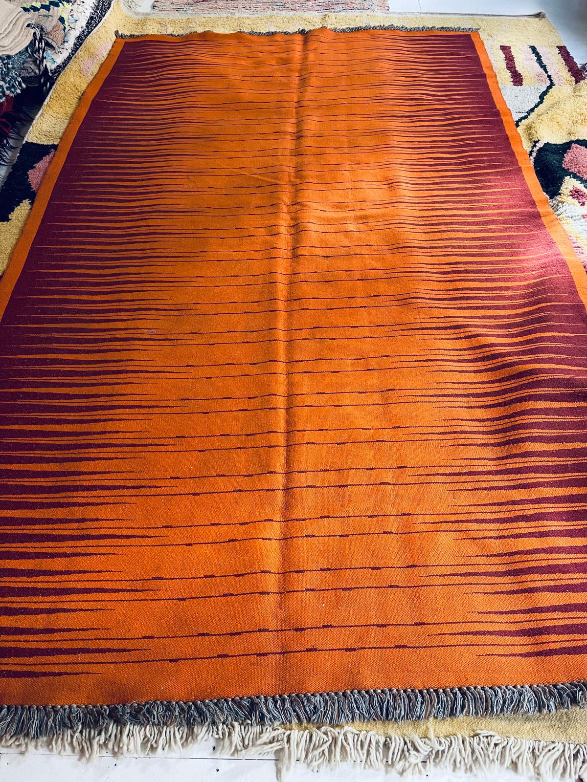 Red Tiger | Textured Wool Rug - RUP 108