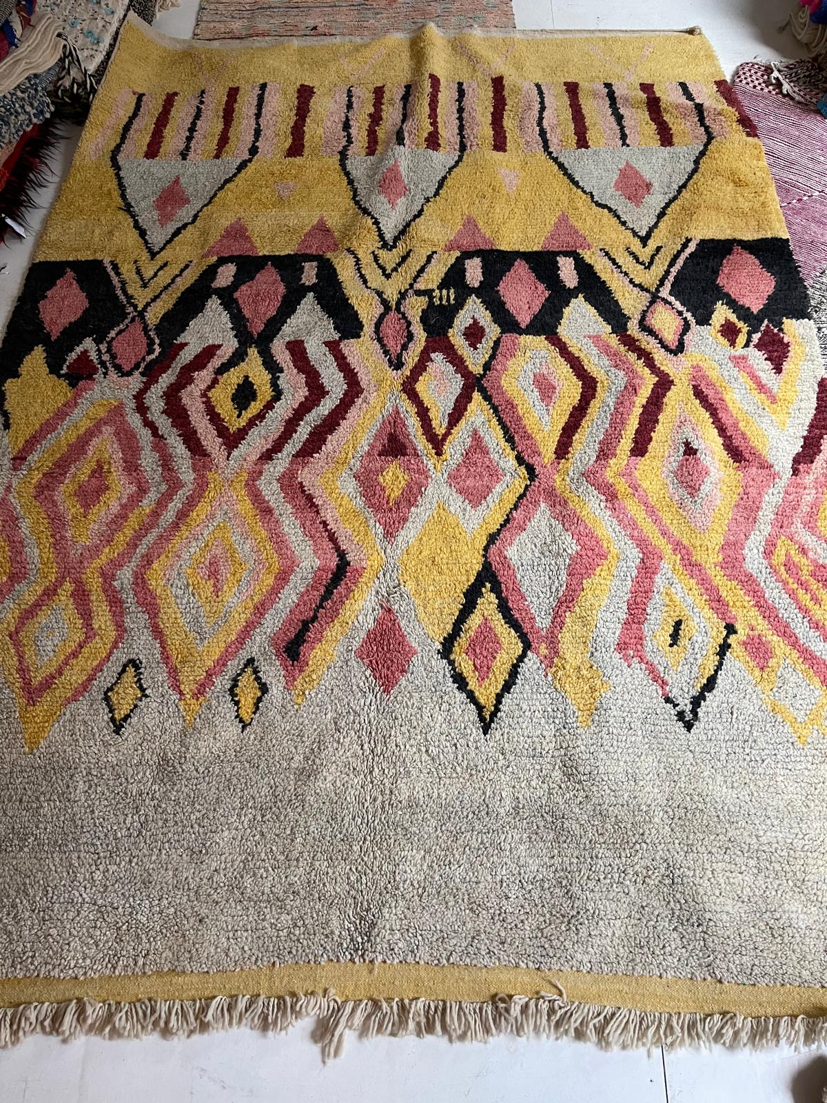 "Saffron Rose" Vintage Boujaad Rug RUBJ36