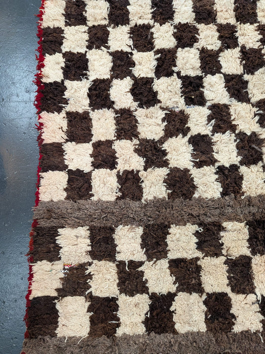 ‘Mel’ Boucherouite & Beni Ourain Blended Rug RUBT007