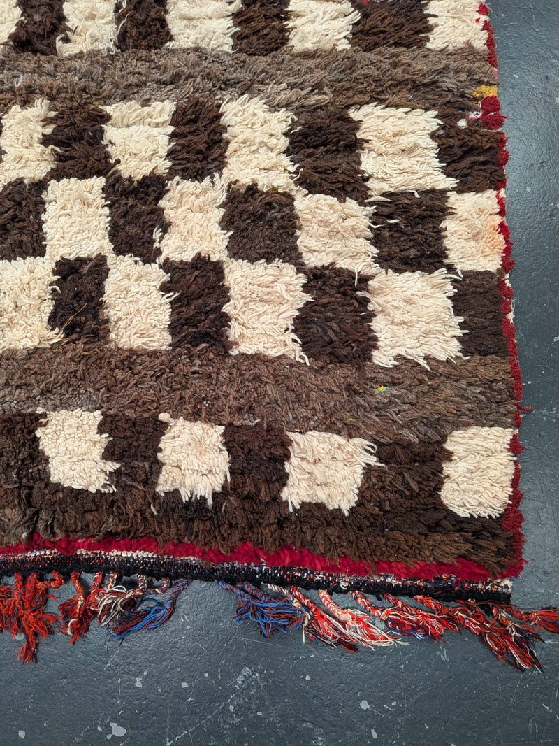 ‘Mel’ Boucherouite & Beni Ourain Blended Rug RUBT007