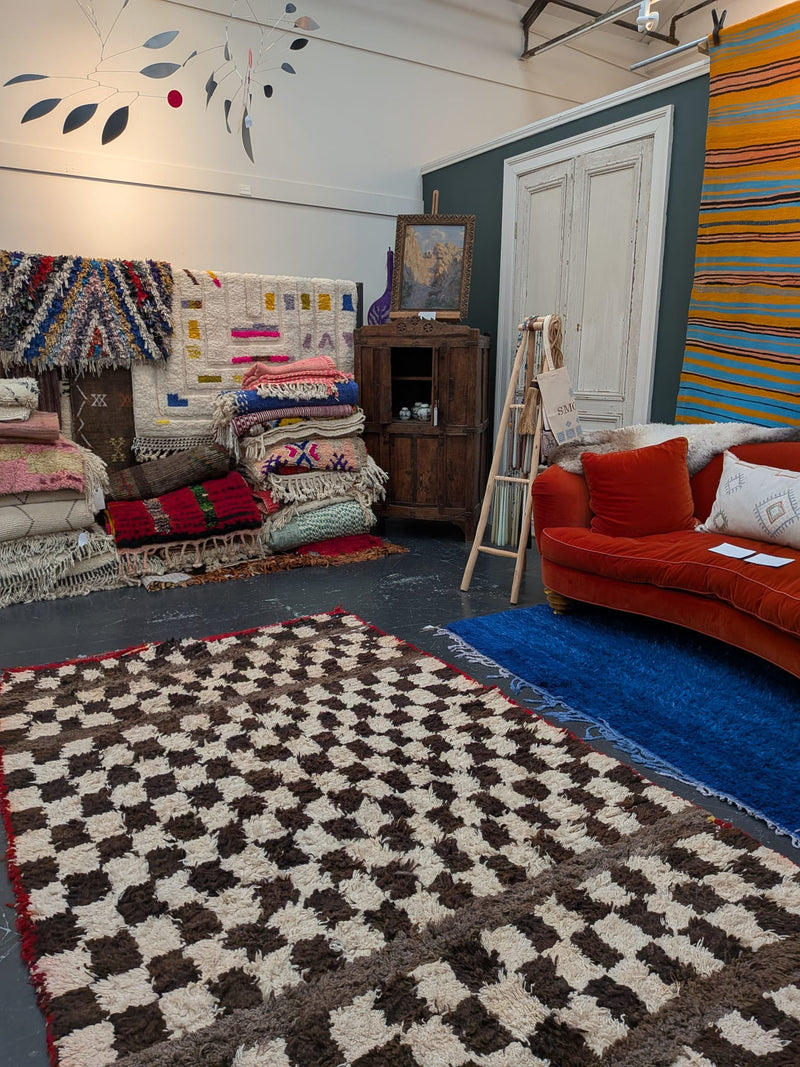 ‘Mel’ Boucherouite & Beni Ourain Blended Rug RUBT007