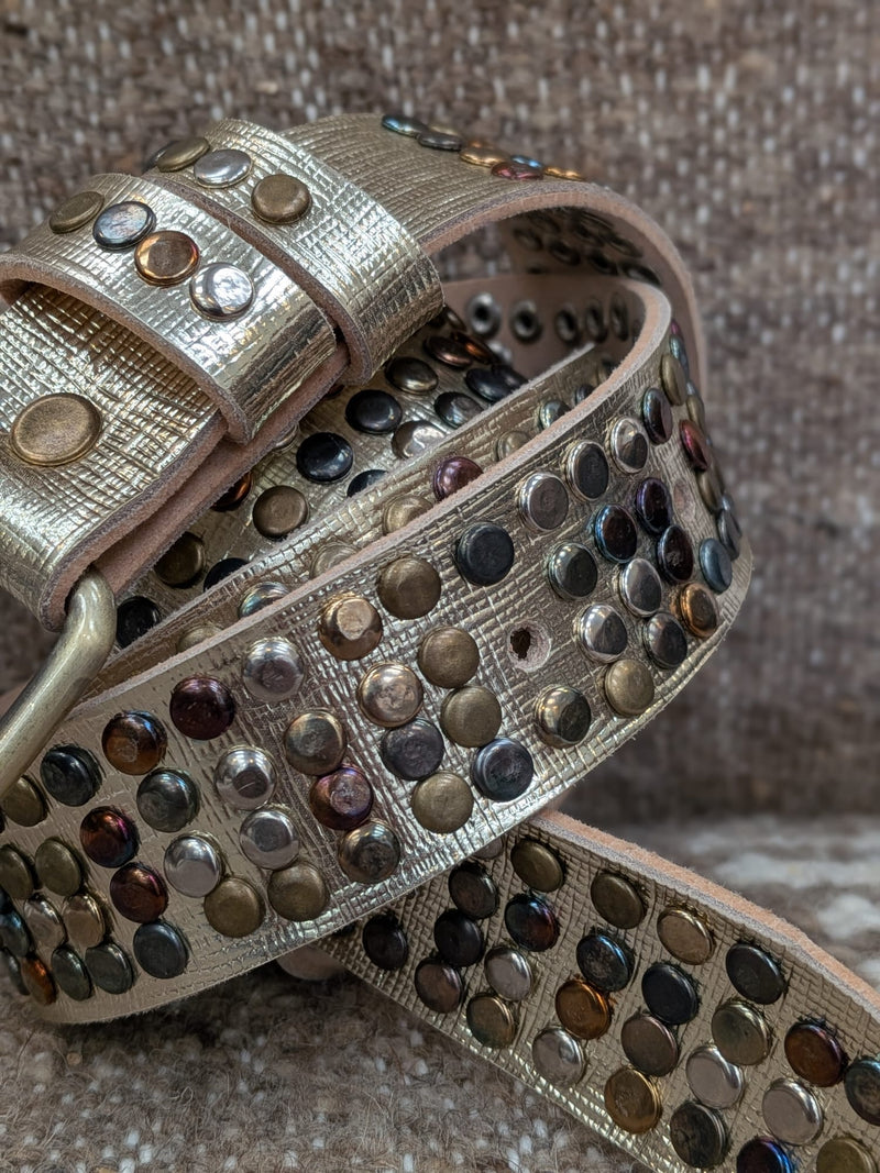 Gold 4 Stud Belt CLBT025