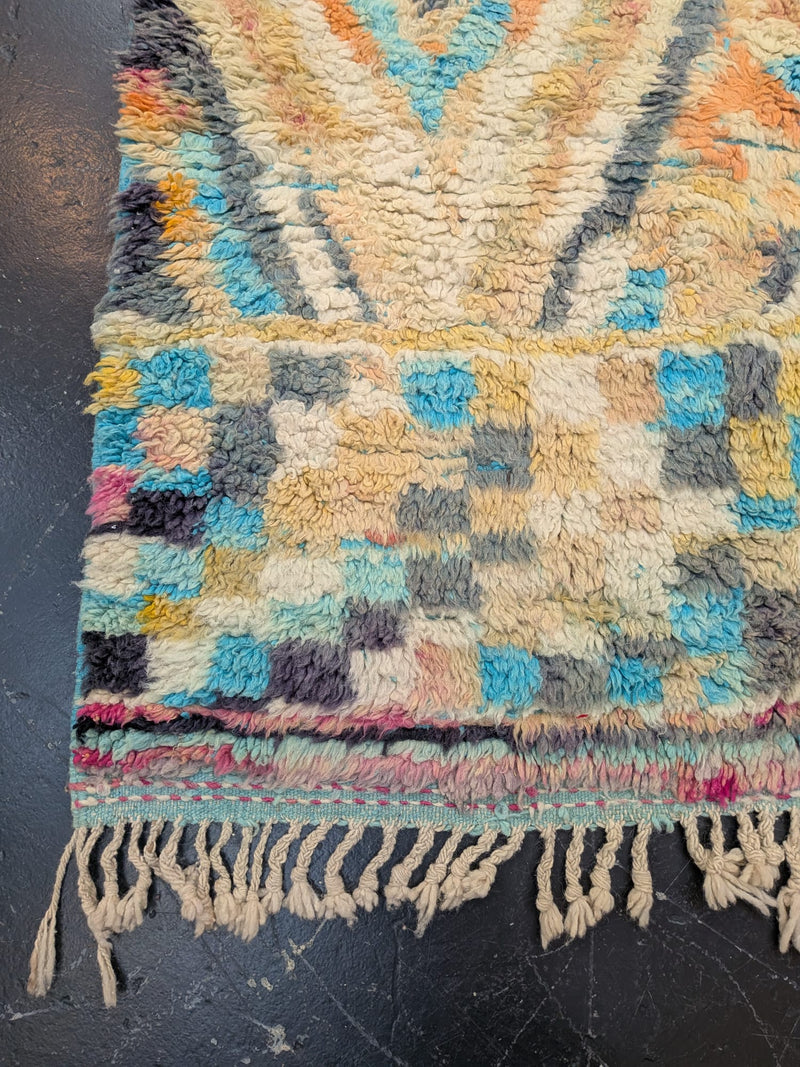 "Kaleidoscope" Preloved Beni Ourain Rug - RU-BO-030