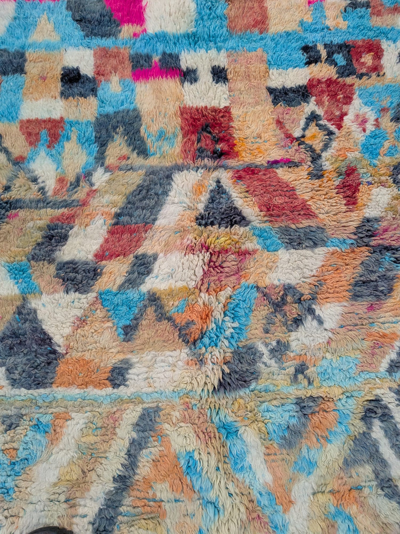 "Kaleidoscope" Preloved Beni Ourain Rug - RU-BO-030