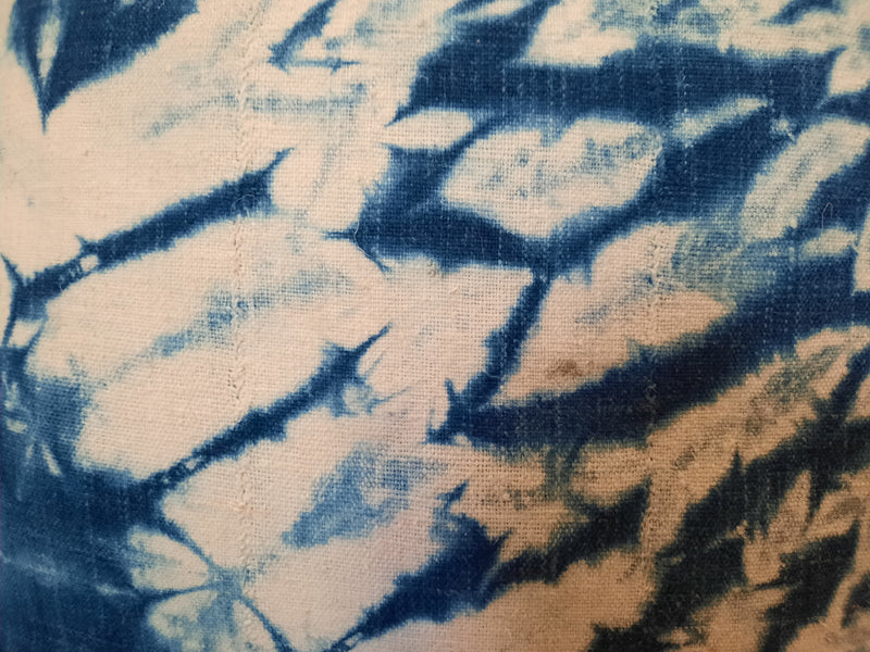 Indigo Tie Dye Mud Cloth Cushion