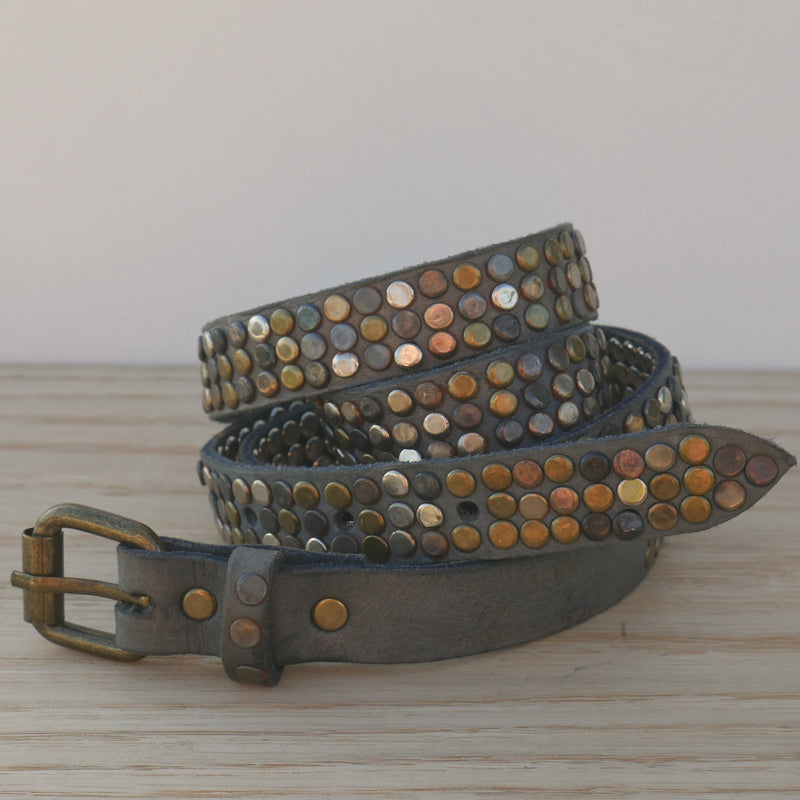 Grey 3 Stud Belt - CL-BT-004