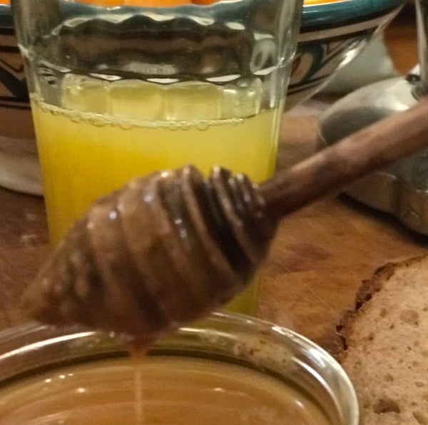 Hand Turned Walnut Honey Dippers
