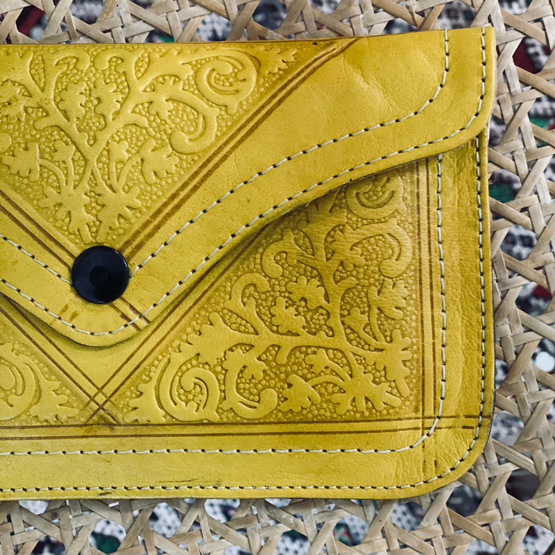 Hand Tooled Leather Clutches - CL-BG-002