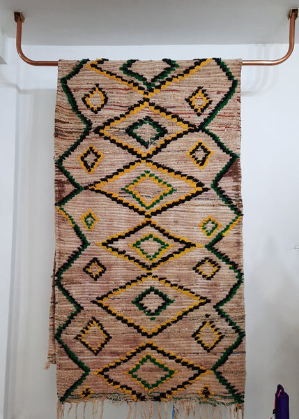 "Faded Peaches" Vintage Azilal Runner
