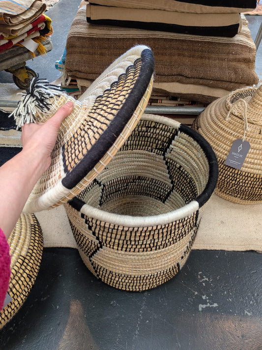 Hand Woven Laundry Basket HWBK031