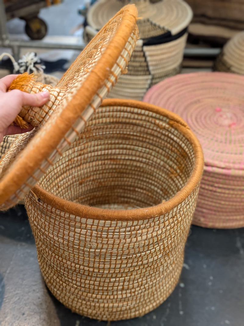 Hand Woven Laundry Basket HWBK032