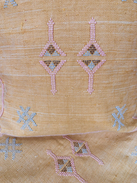 'Draa' Moroccan Cactus Silk Cushion