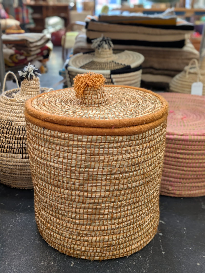 Hand Woven Laundry Basket HWBK032