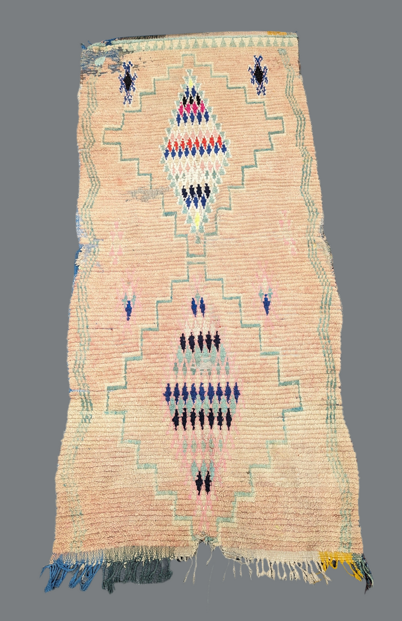 "Bustling Bazaar" Antique Azilal Rug RUAZ008