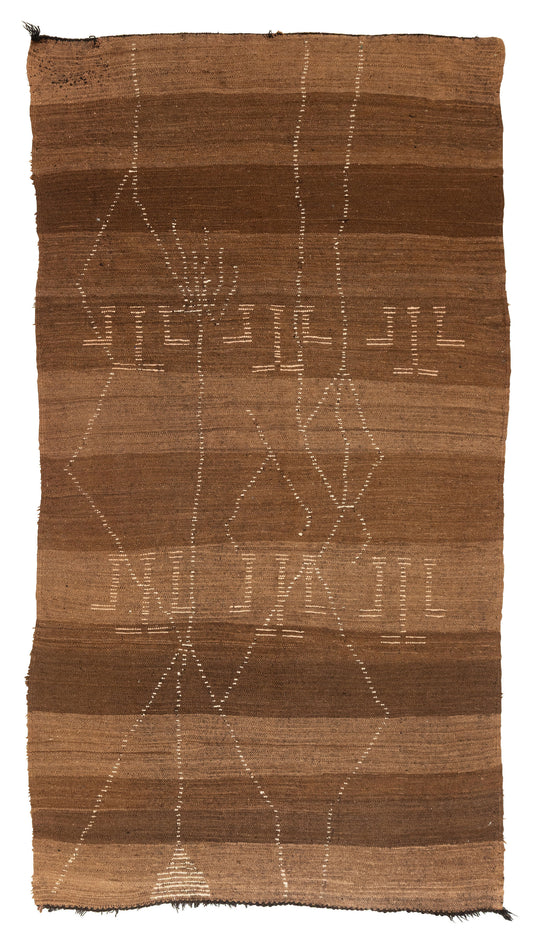 "Mountain Paths" Beni Ourain Rug RUBO079